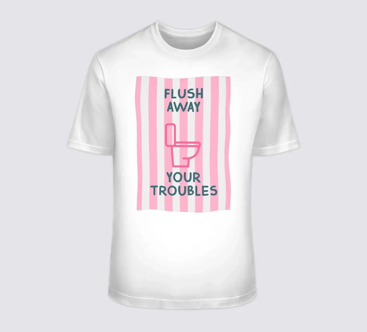 Sciacquare via i problemi Arte da bagno t-shirt da apple crumble
