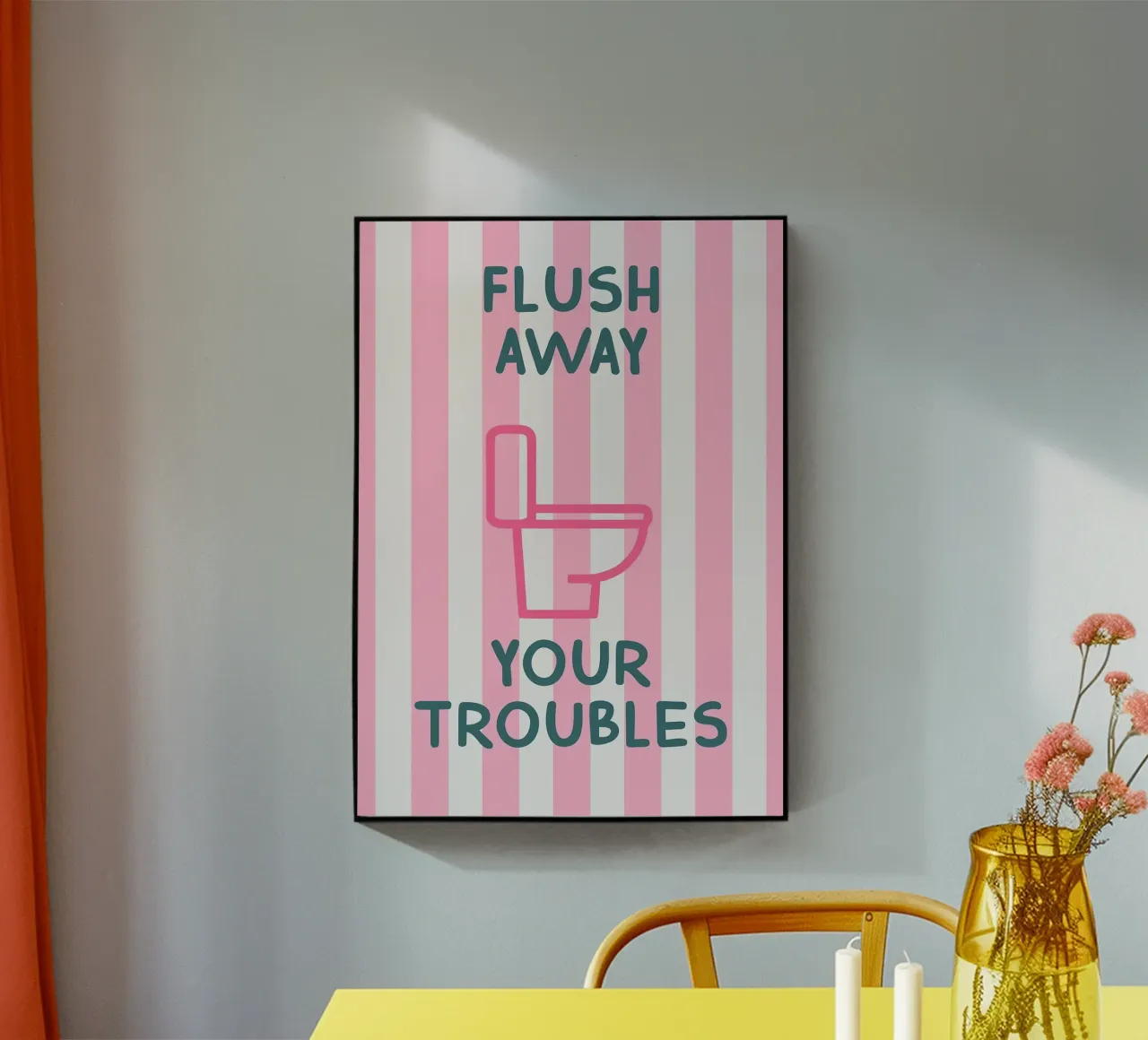 Sciacquare via i problemi Arte da bagno plexiglass da apple crumble