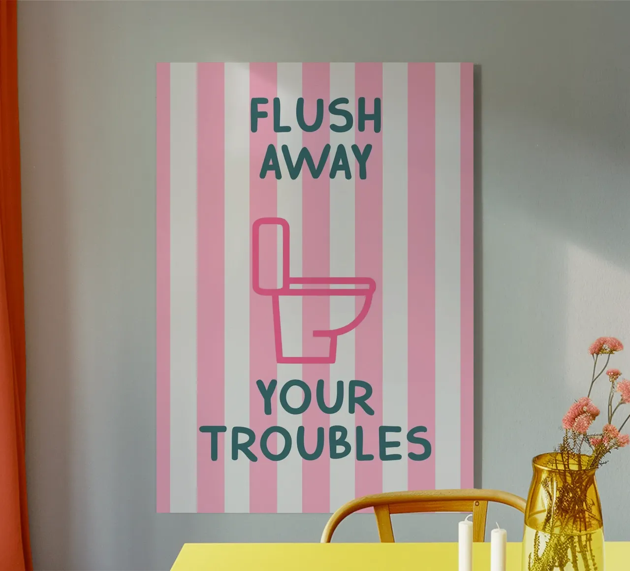Sciacquare via i problemi Arte da bagno plexiglass da apple crumble