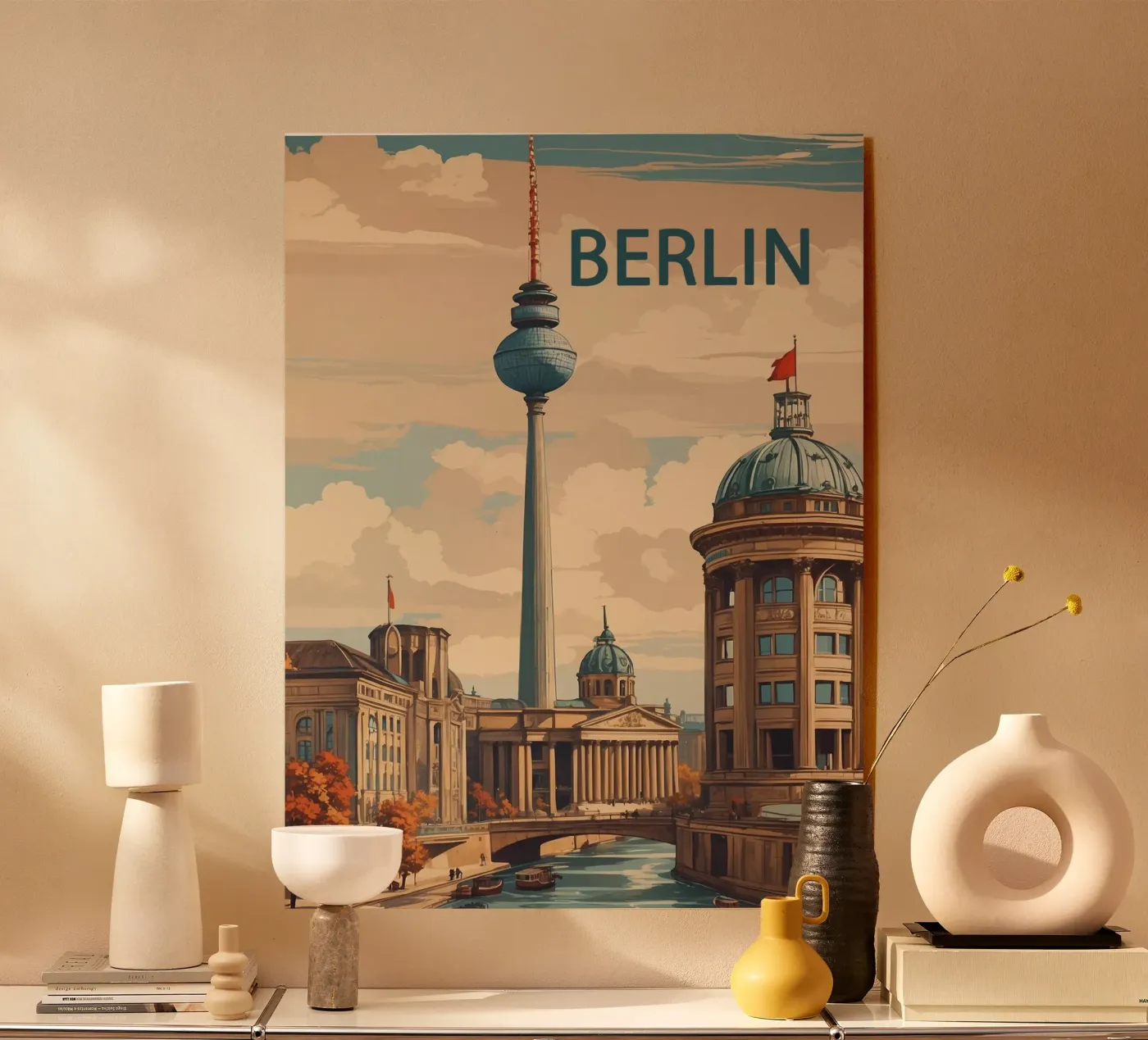 Poster Berlino Germania plexiglass da 🎁 NOBELART
