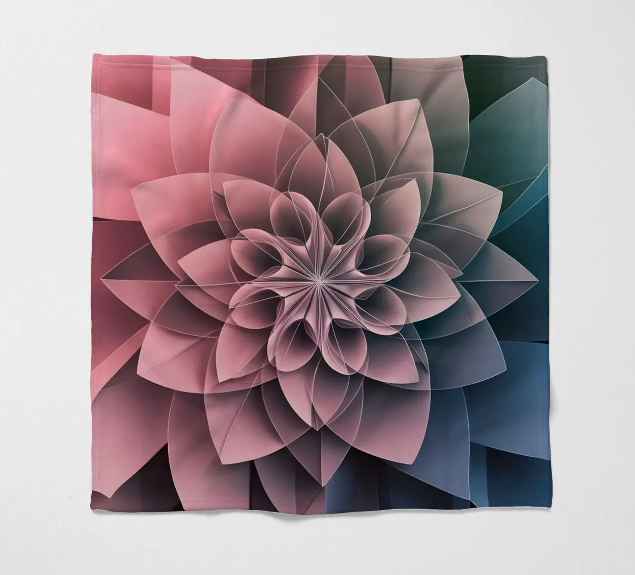 Blättriges Prisma Fleecedecke von Artistic-shop