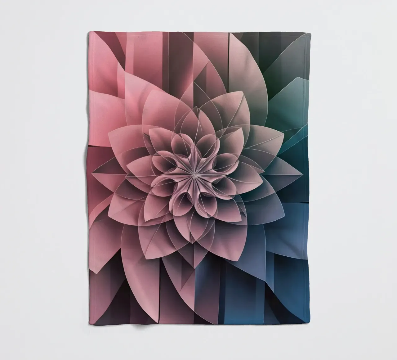 Blättriges Prisma Fleecedecke von Artistic-shop