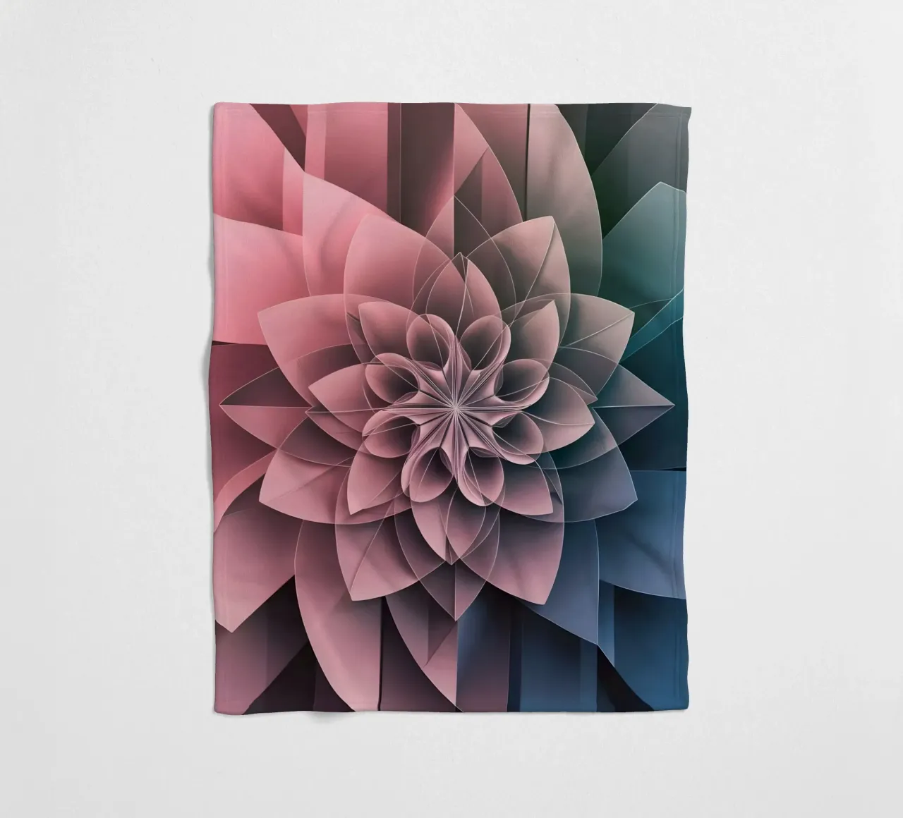Blättriges Prisma Fleecedecke von Artistic-shop