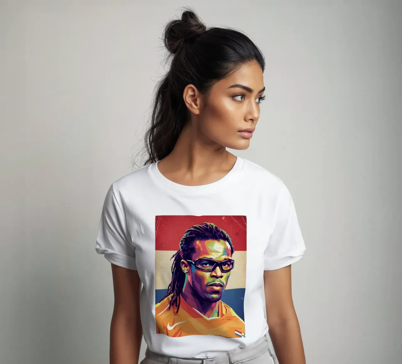 Ritratto pop art di Edgar Davids t-shirt da Hantamrata