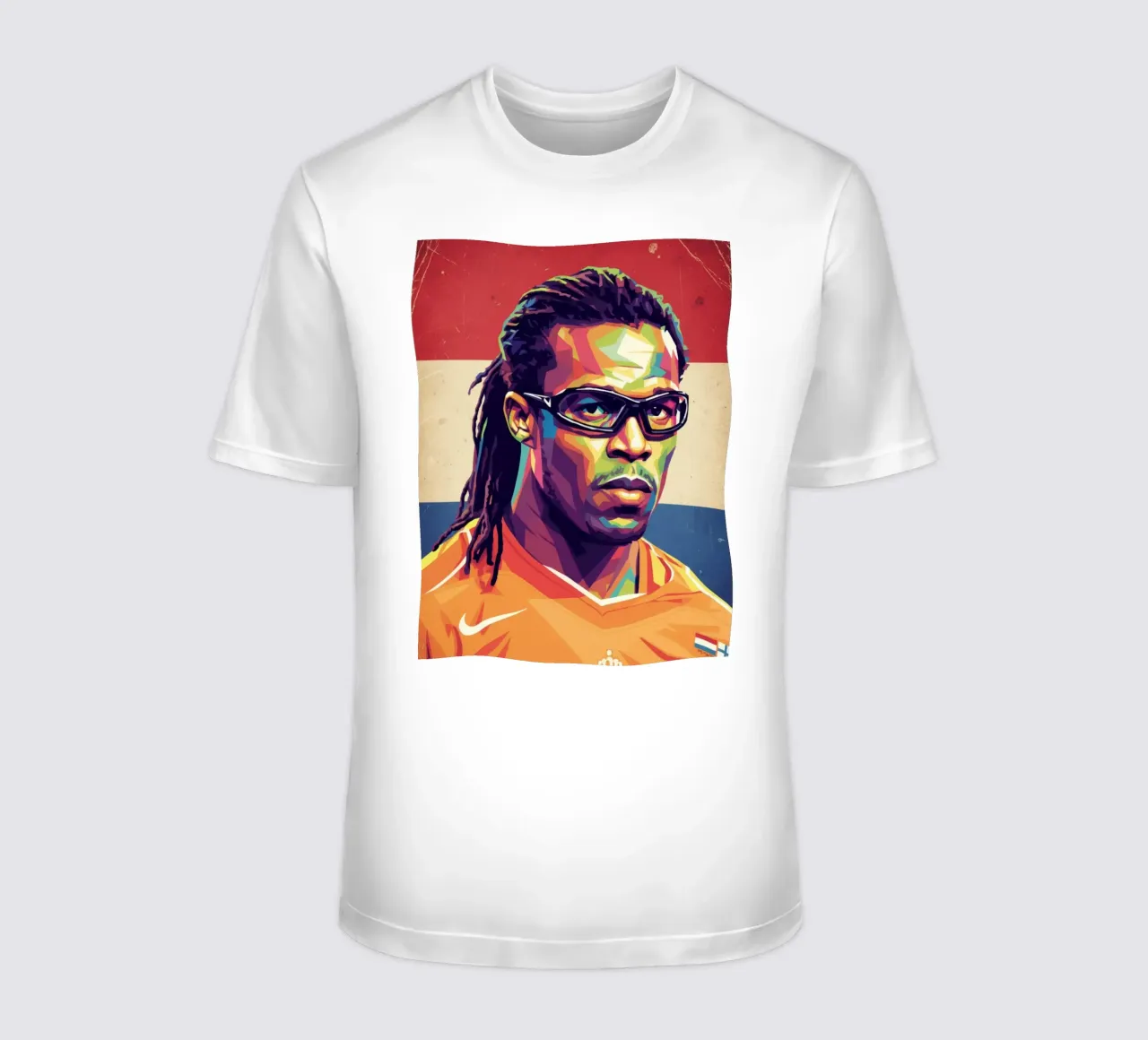 Ritratto pop art di Edgar Davids t-shirt da Hantamrata