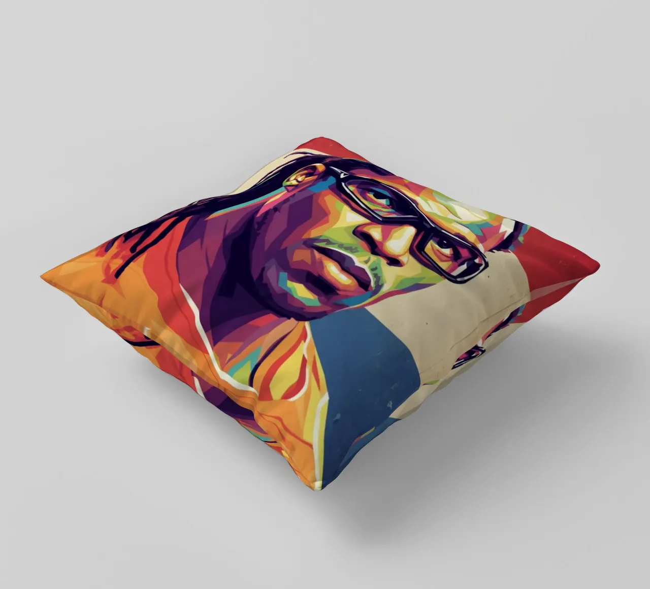 Ritratto pop art di Edgar Davids cuscino da Hantamrata