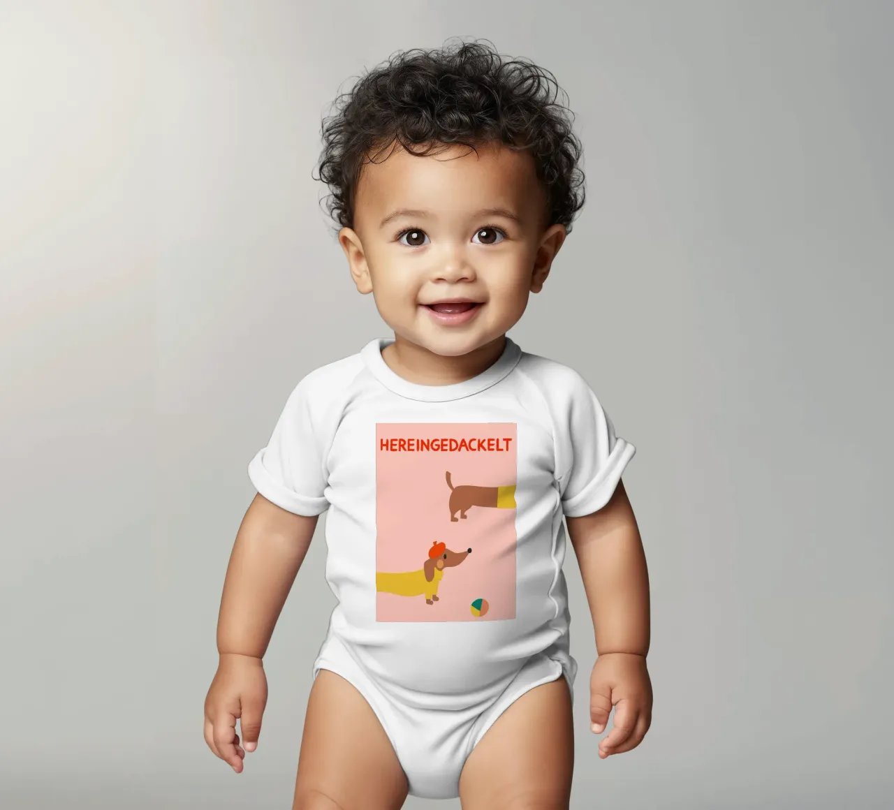 Hereingedackelt Kurzarm Babybody von apple crumble