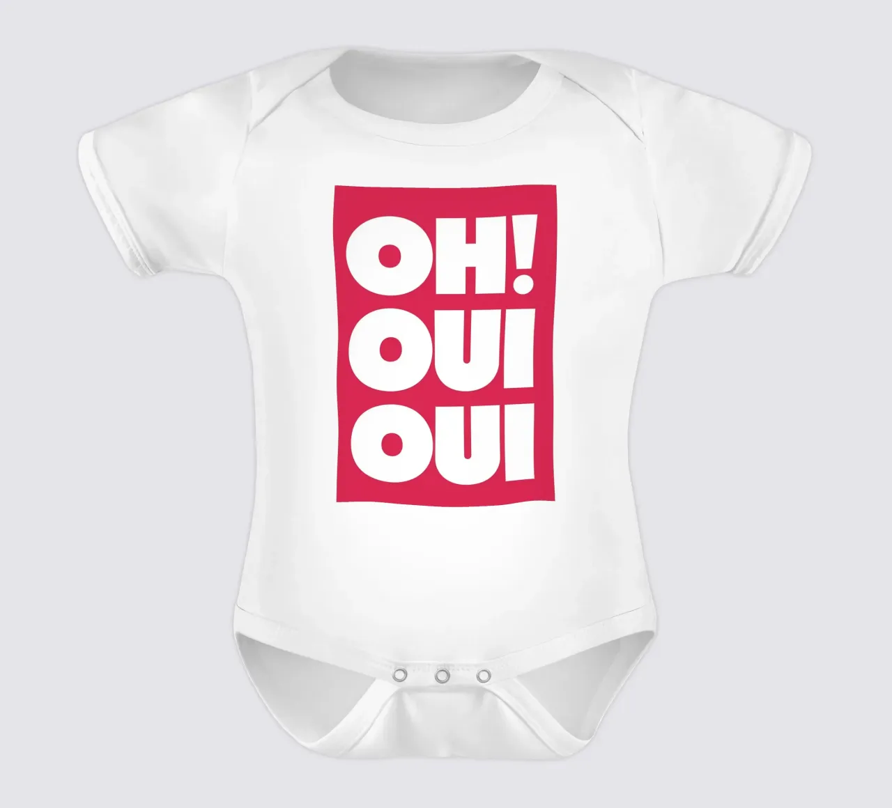 Oh! Ja Ja Text Kunst Kurzarm Babybody von apple crumble