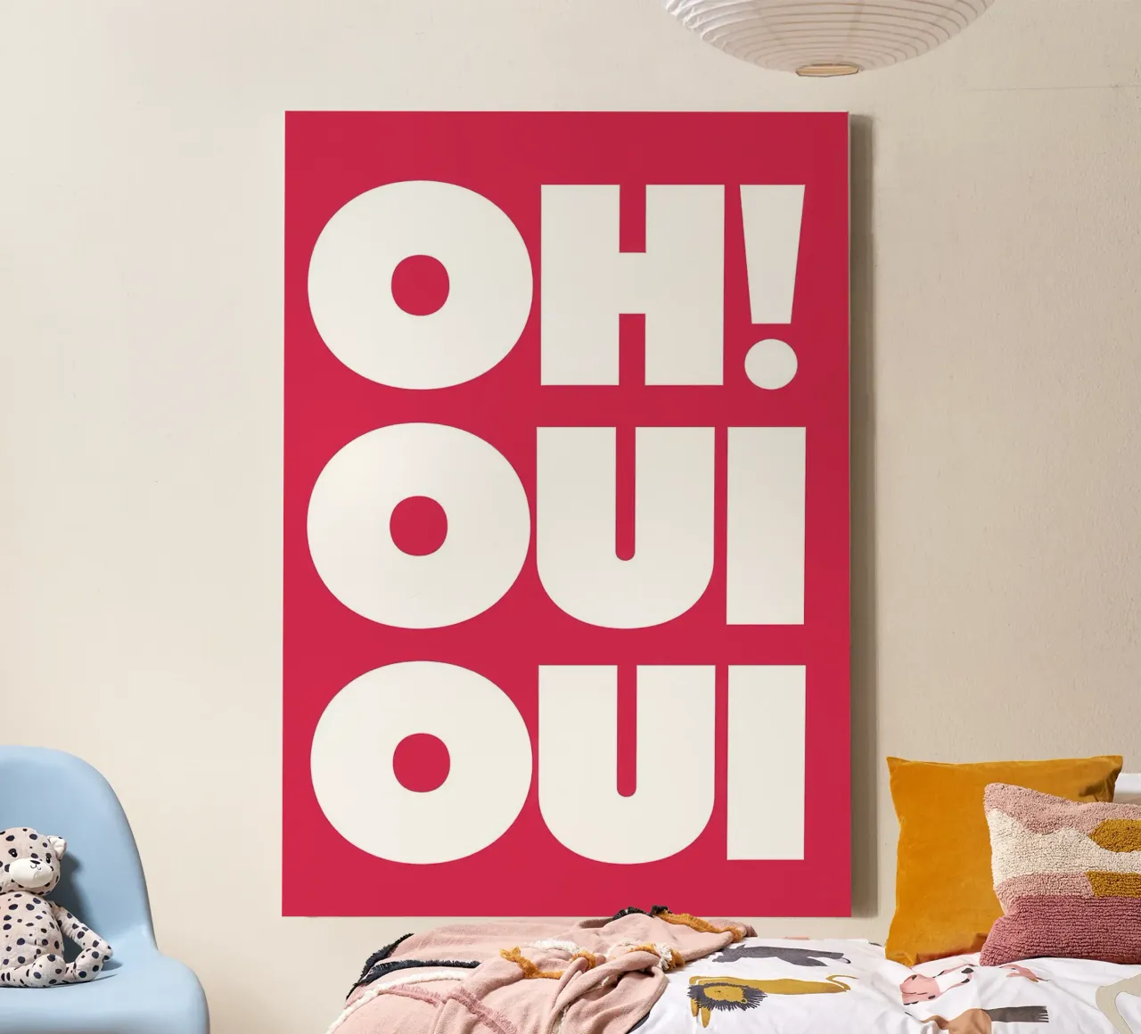 Oh! Ja Ja Tekst Art canvas van apple crumble
