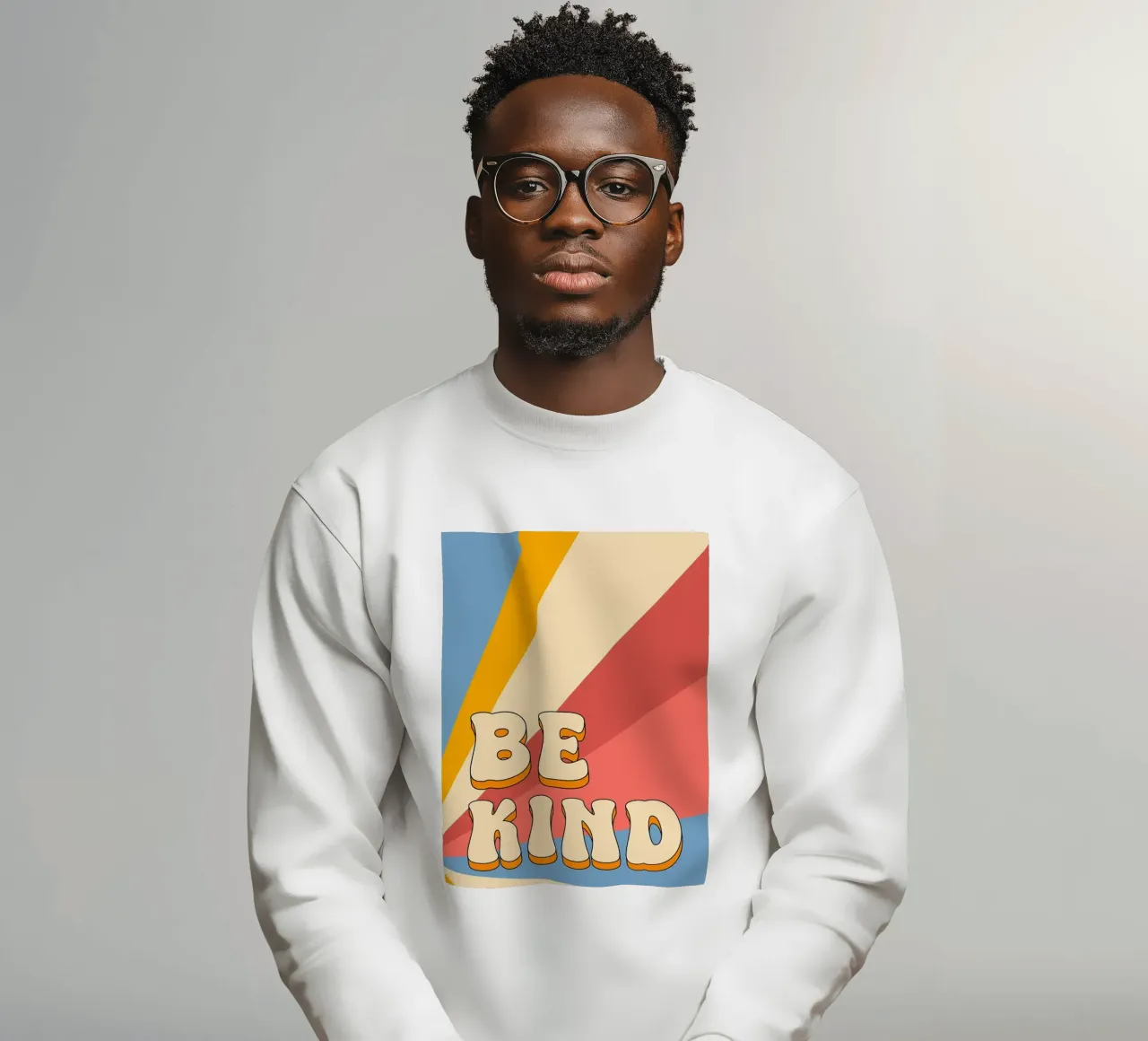Arte retrò Be Kind felpa da kakaka