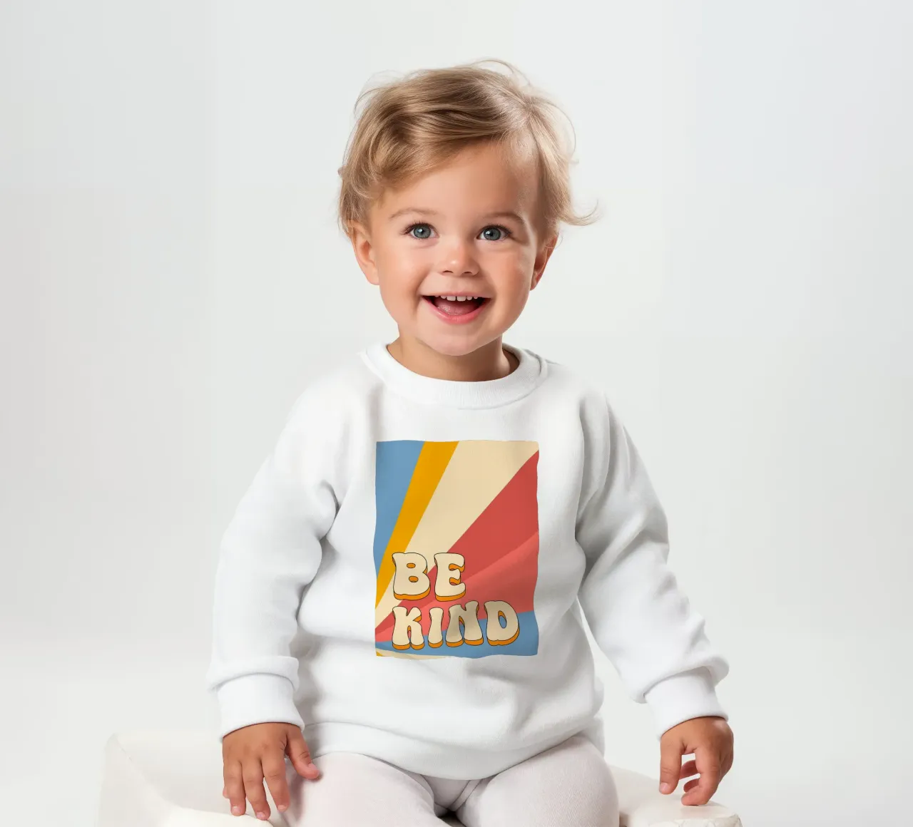 Arte retrò Be Kind felpa neonato da kakaka