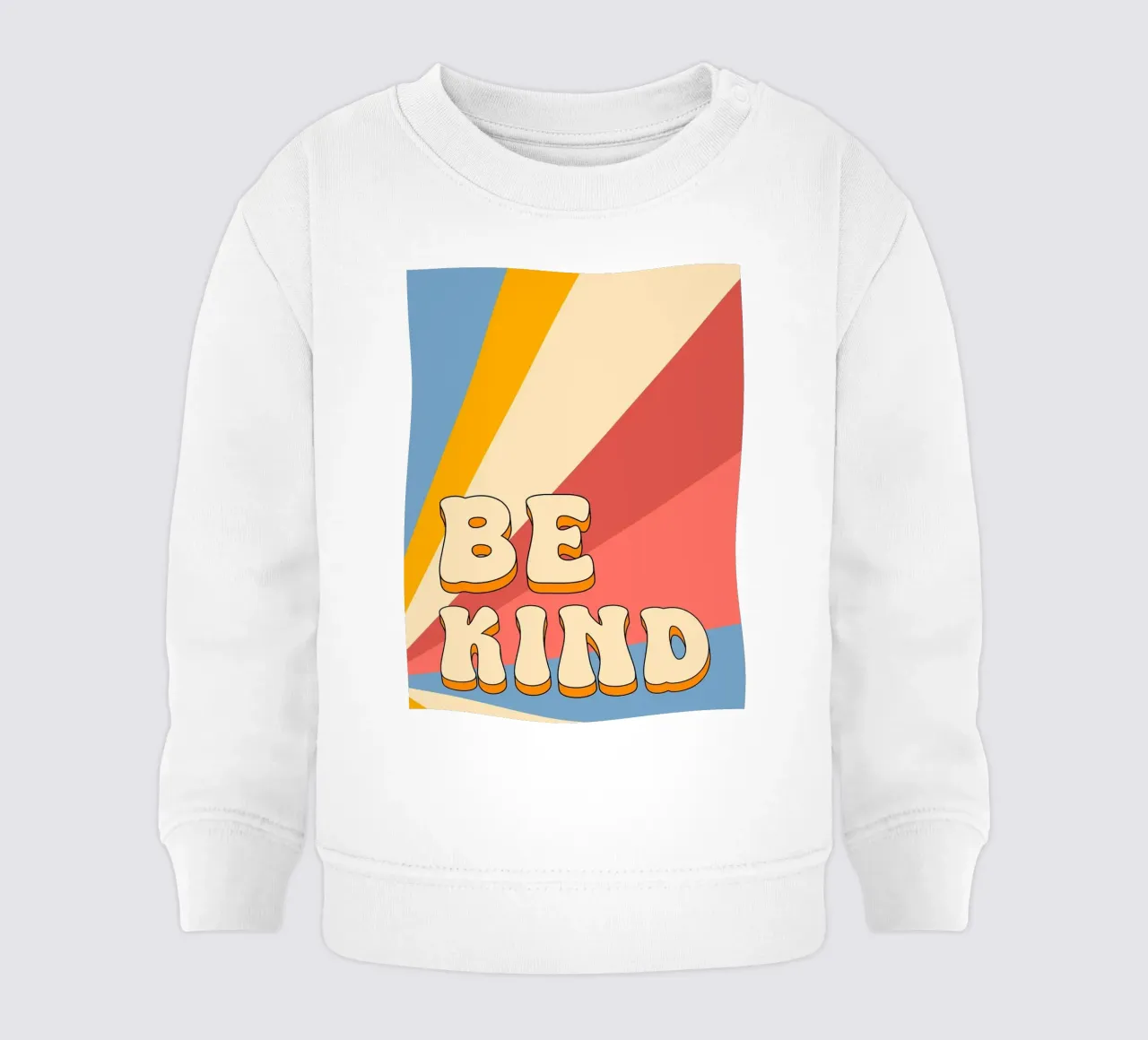 Arte retrò Be Kind felpa neonato da kakaka