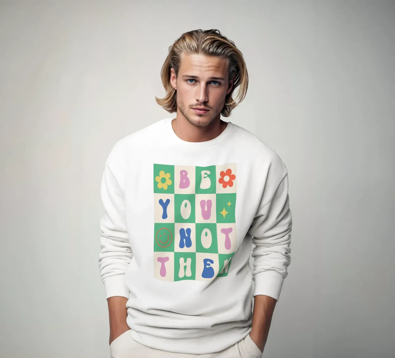Arte retrò Be You Not Them felpa da kakaka