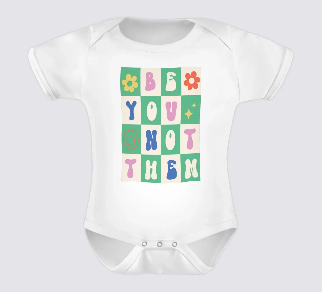 Arte retrò Be You Not Them body neonato maniche corte da kakaka