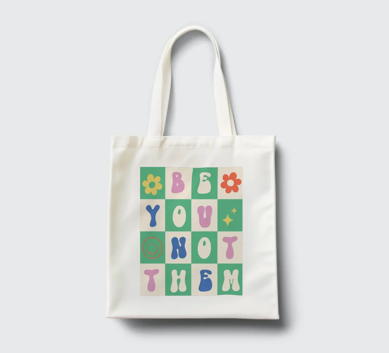 Arte retrò Be You Not Them borsa in juta da kakaka