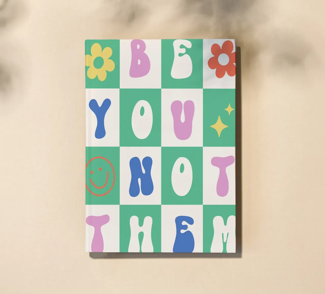 Be You Not Them Retro Art notebook by kakaka