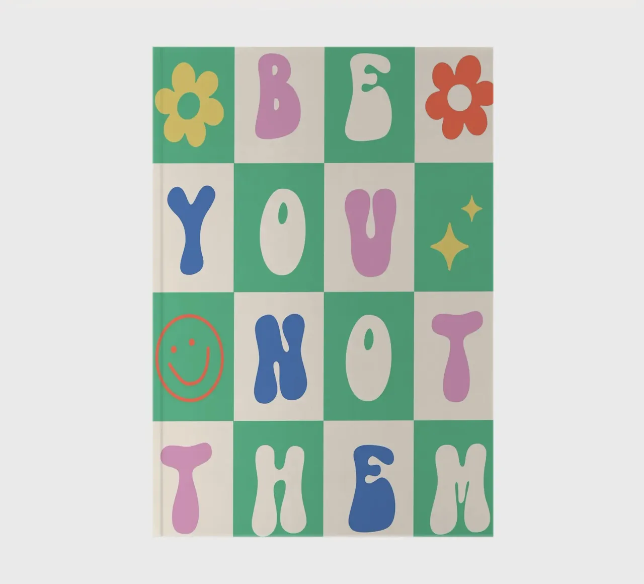 Be You Not Them Retro Art notebook by kakaka