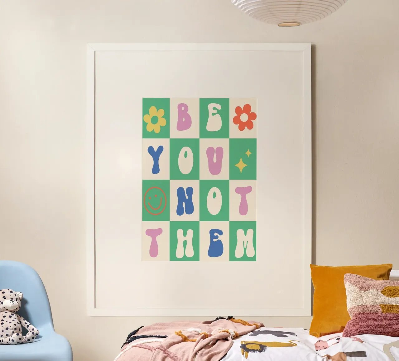 Arte retrò Be You Not Them carta hahnemühle da kakaka