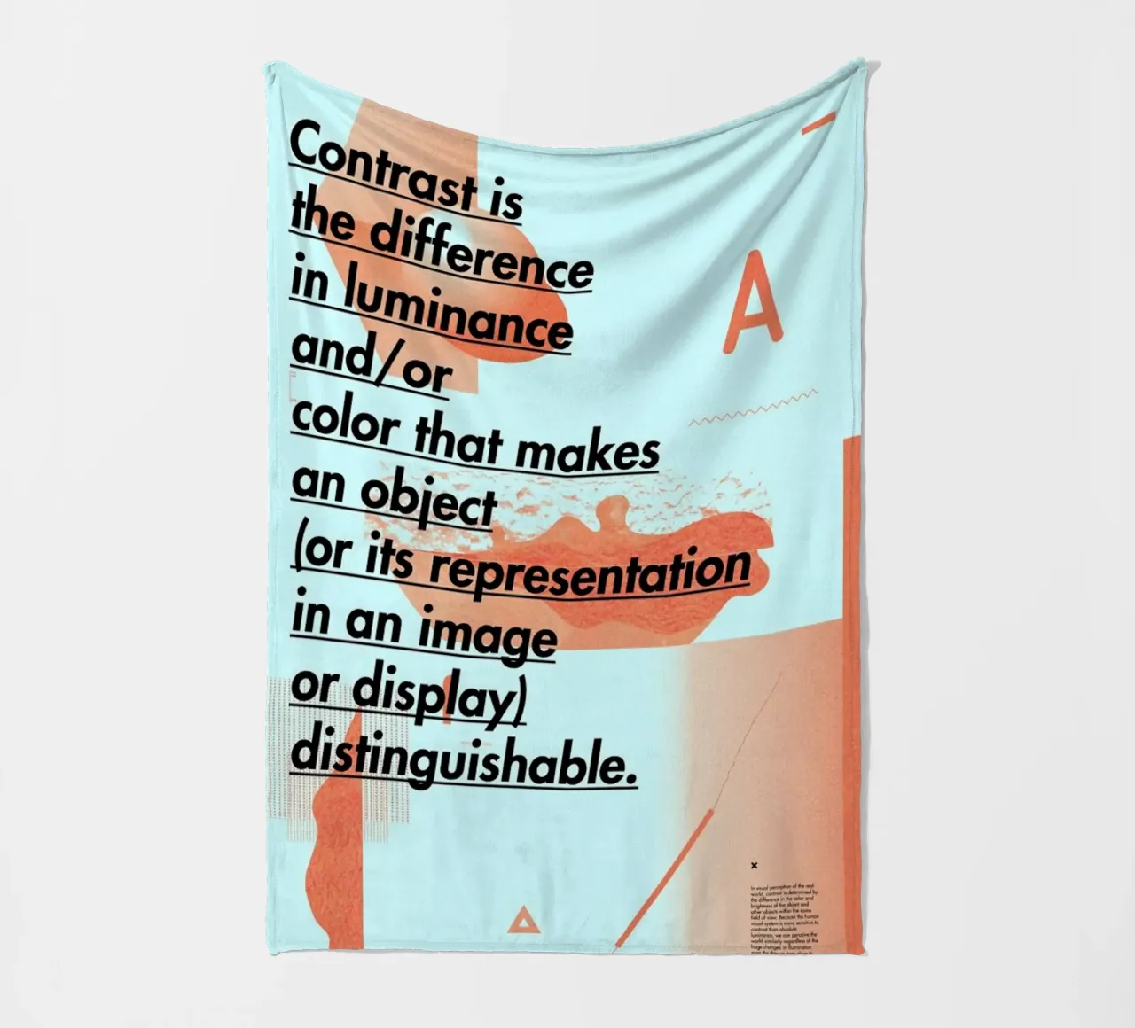 Contrast fleecedeken van Andreas Jarner