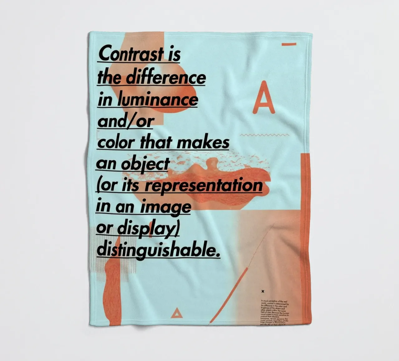 Contrast fleecedeken van Andreas Jarner