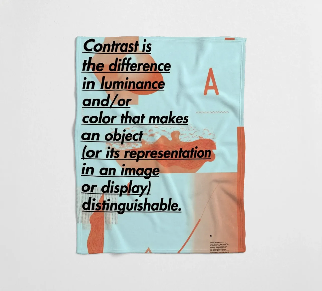 Contrast fleecedeken van Andreas Jarner