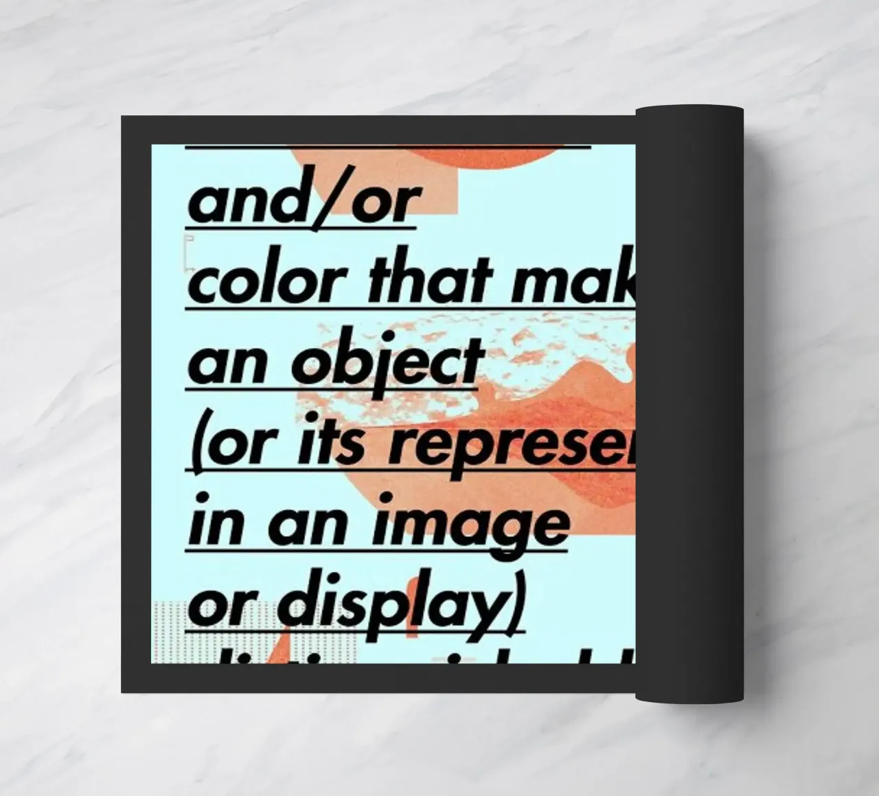 Contrast deurmat van Andreas Jarner