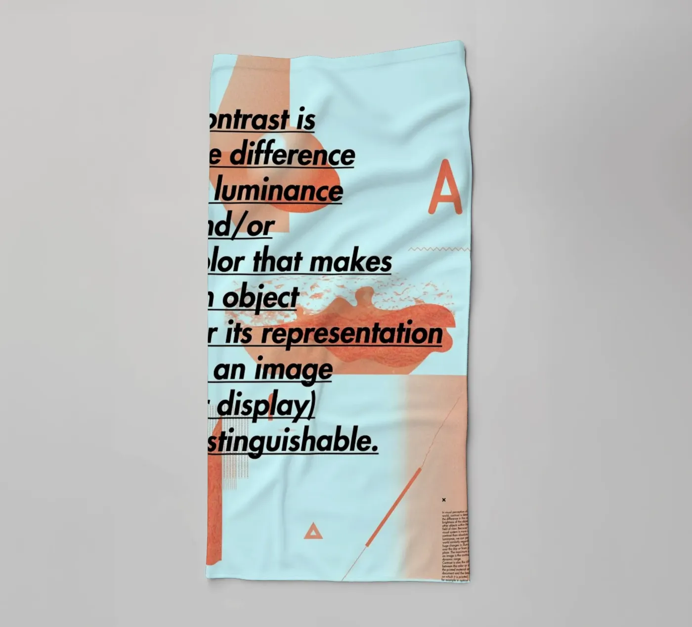 Contrast badhanddoek van Andreas Jarner