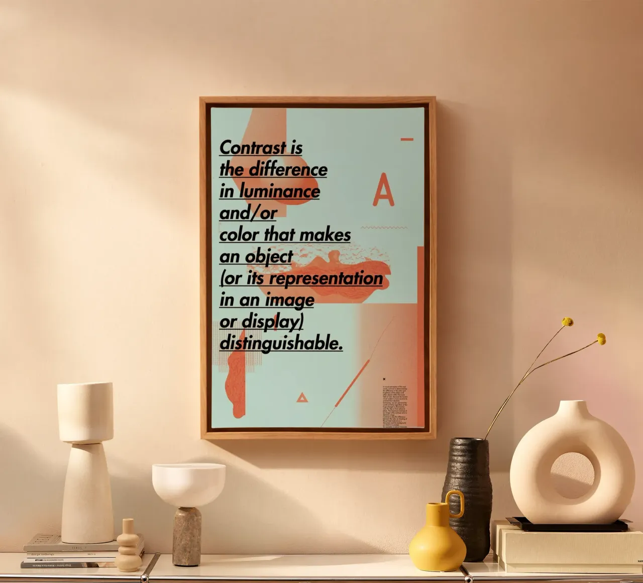 Contrast tela con Cornice a cassetta da Andreas Jarner