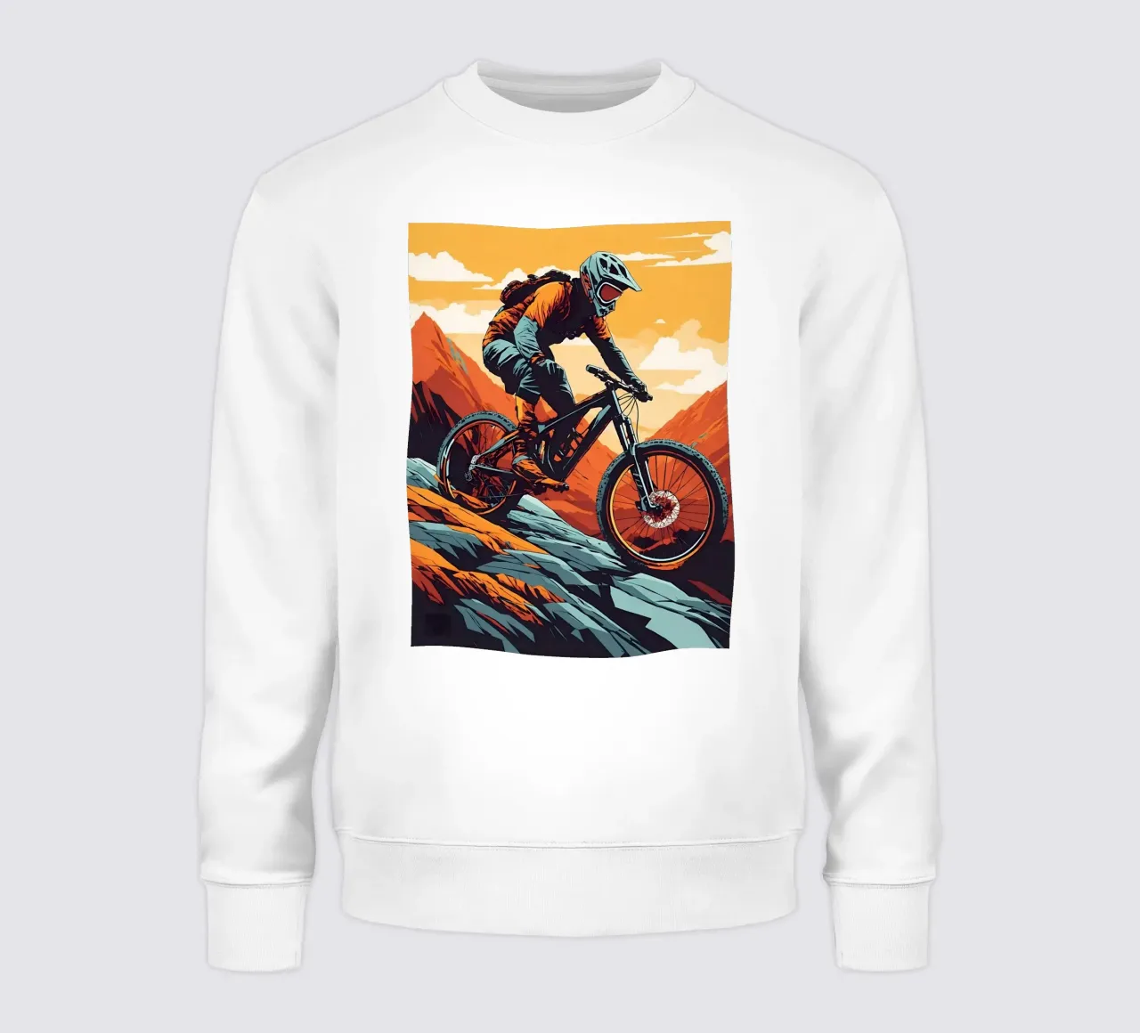 Discesa in mountain bike a tutta velocità felpa da ARTVI-SHOP