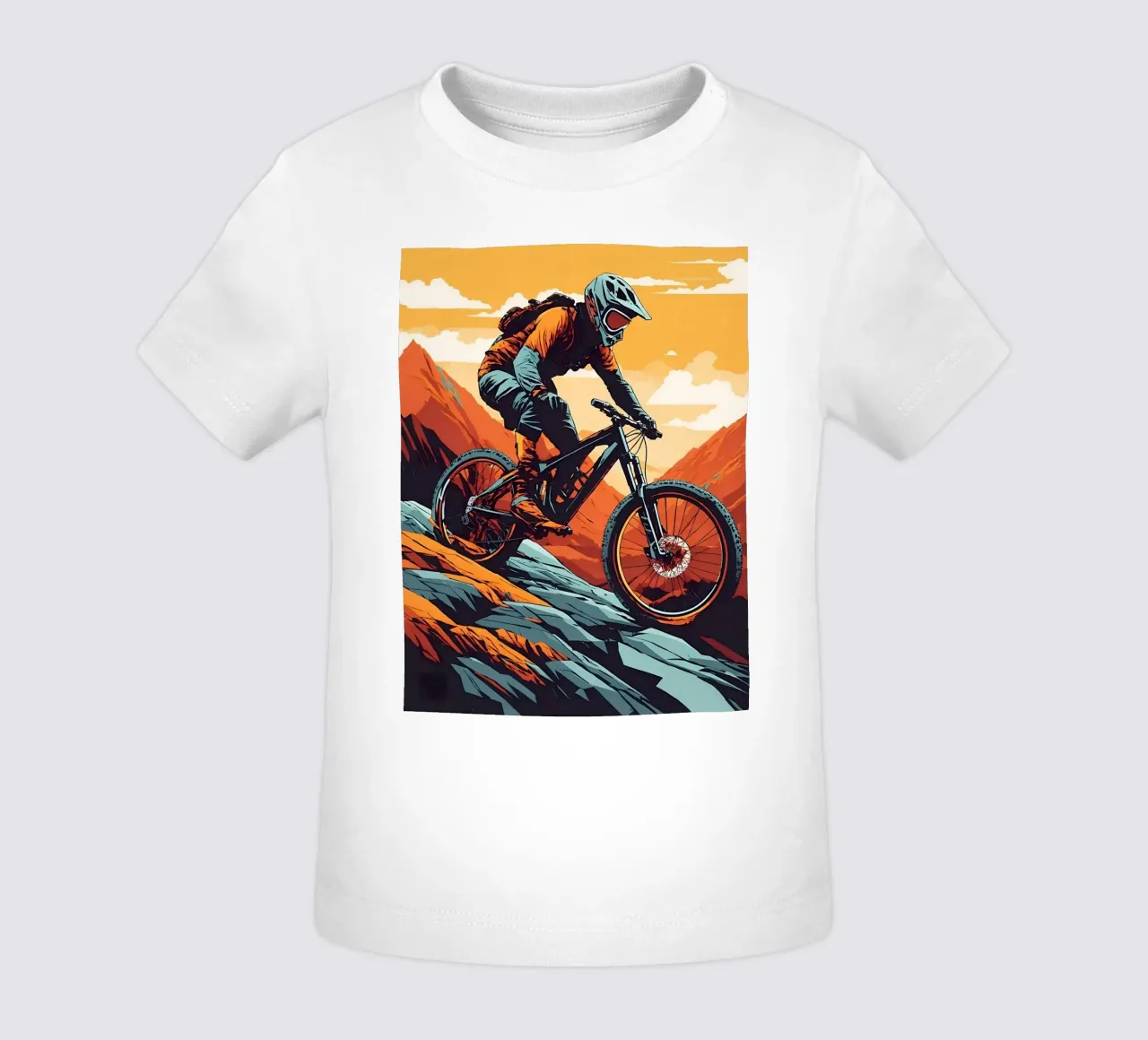 Discesa in mountain bike a tutta velocità maglietta neonato da 🎁 ARTVI-SHOP