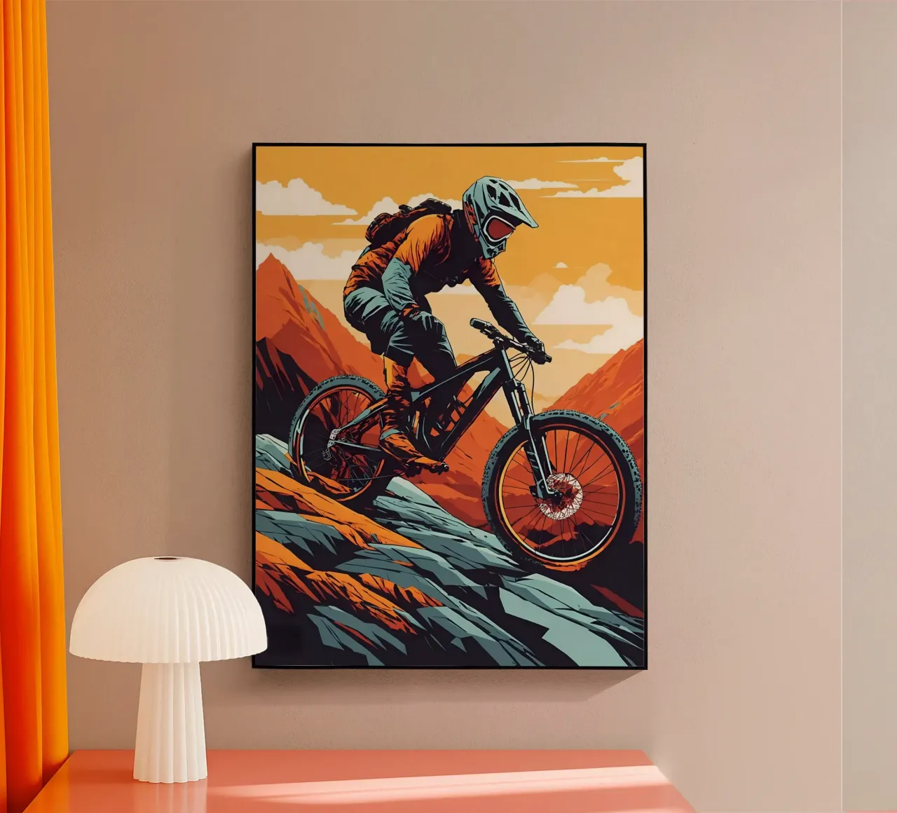 Discesa in mountain bike a tutta velocità plexiglass da 🎁 ARTVI-SHOP