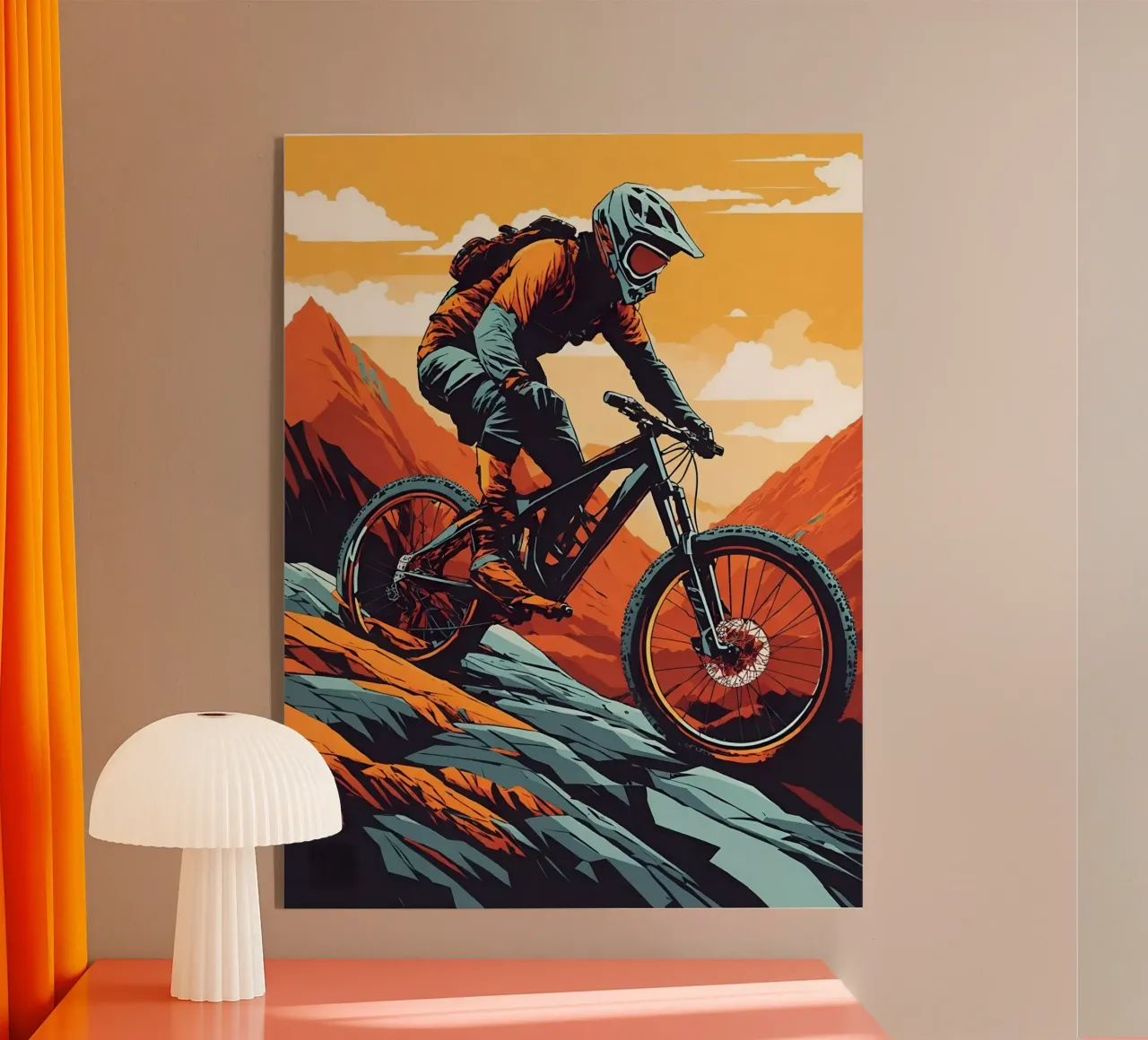 Discesa in mountain bike a tutta velocità plexiglass da 🎁 ARTVI-SHOP
