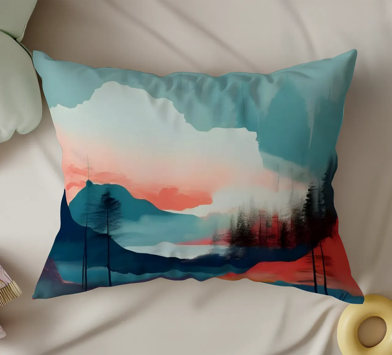 Tramonto sereno cuscino da Artistic-shop