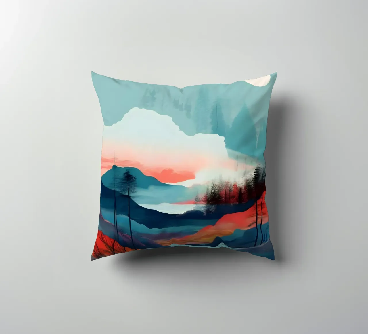 Tramonto sereno cuscino da Artistic-shop