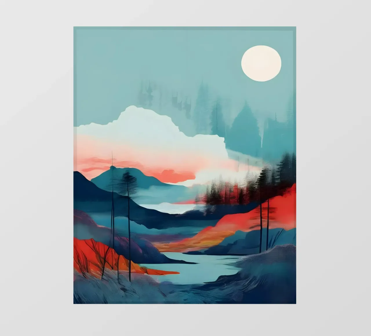 Tramonto sereno telo in pvc da Artistic-shop