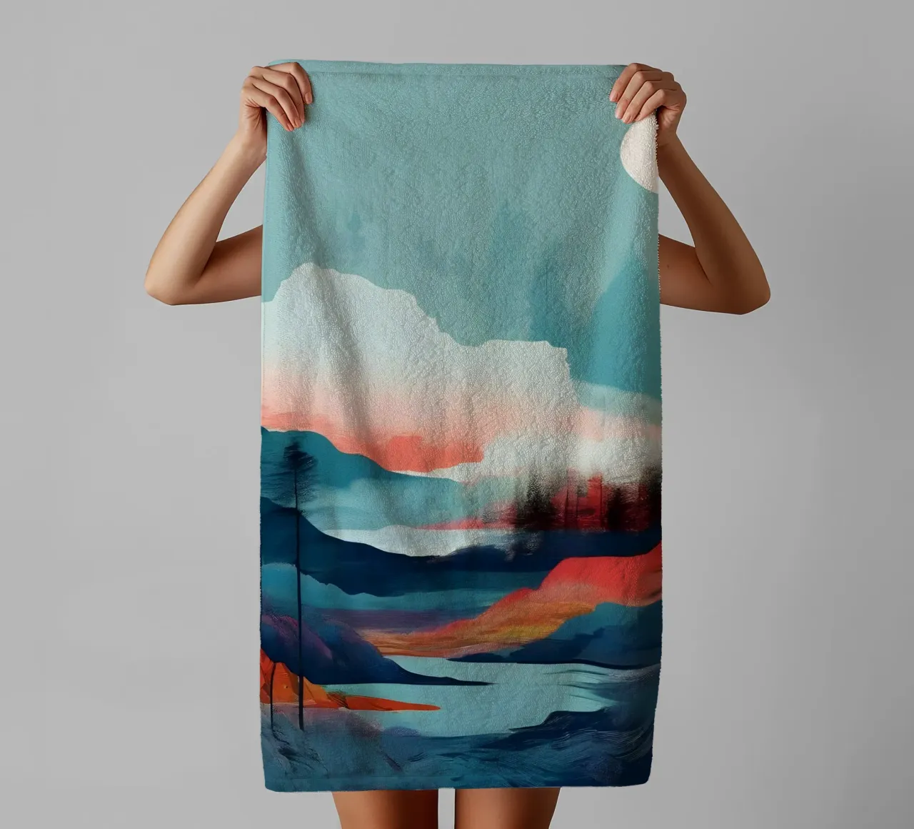 Serene Sunset towel by Artistic-shop