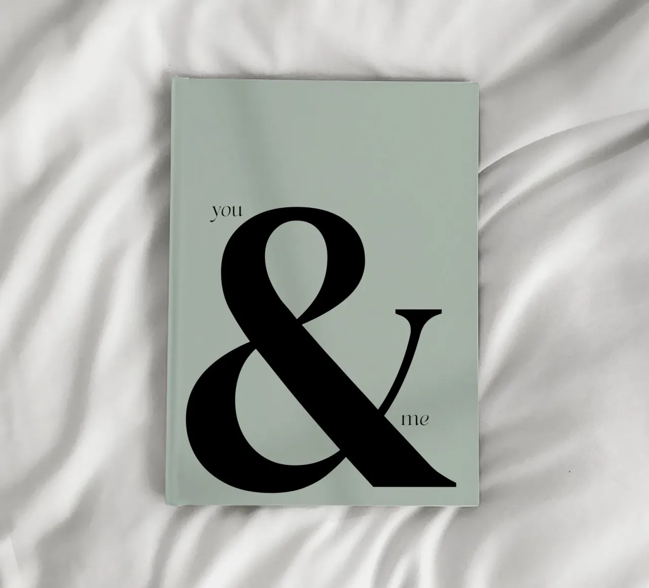 Elegant You & Me Typography Design notebook by Imaginative