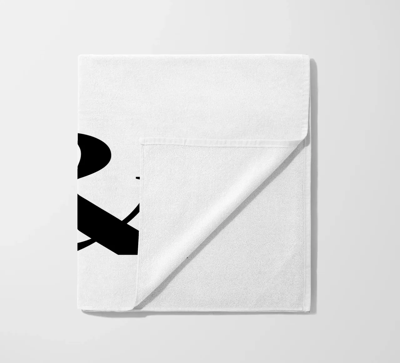 Elegante design tipografico You & Me telo mare da Imaginative