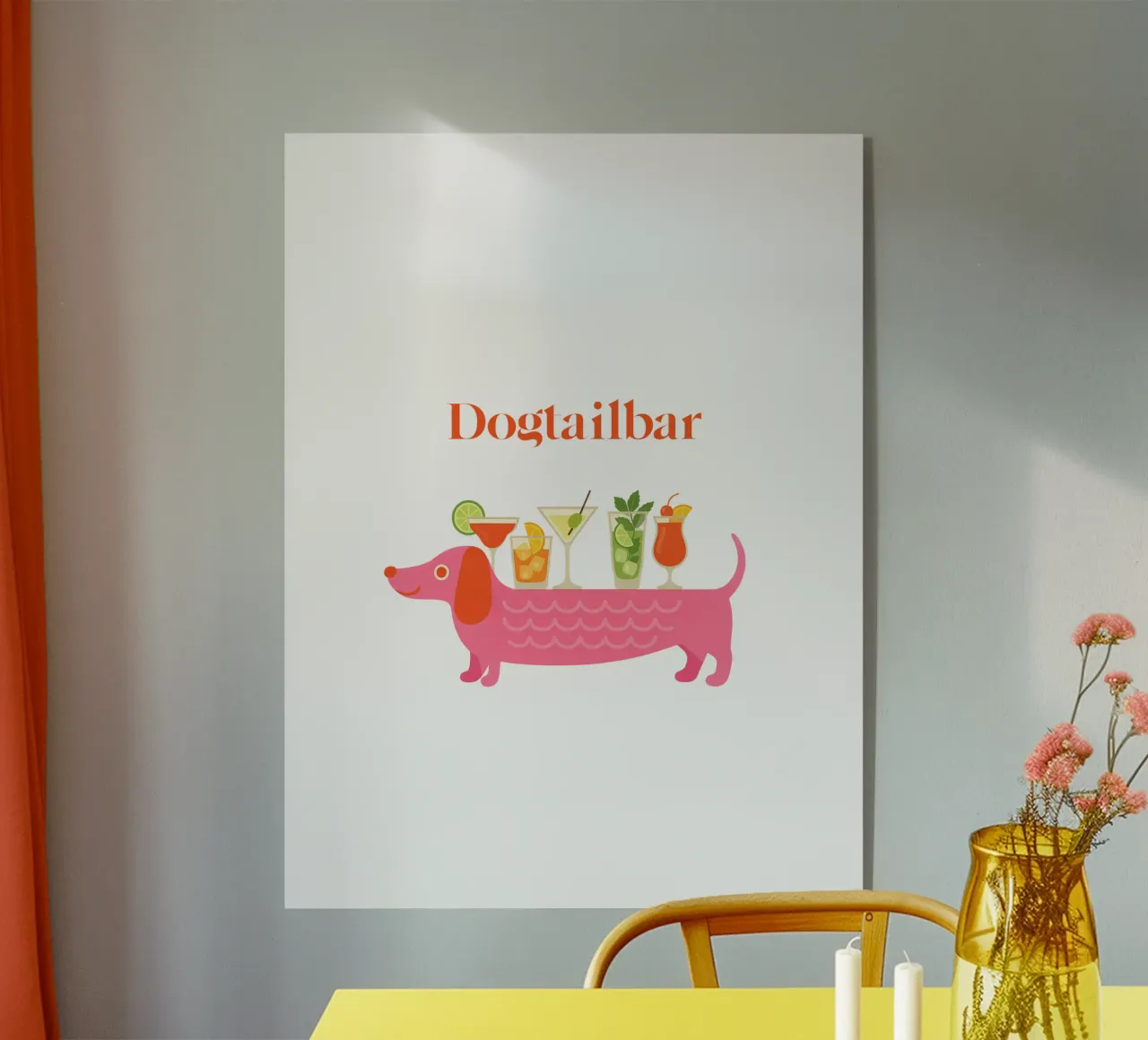 Dogtailbar acrylic glass by Made in Bavaria