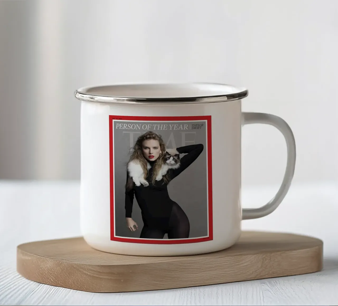 Person Of The Year Taylor Swift Magazine Cover tazza in smalto da ALEC t