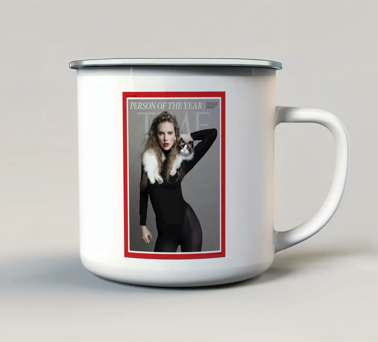 Person Of The Year Taylor Swift Magazine Cover tazza in smalto da ALEC t