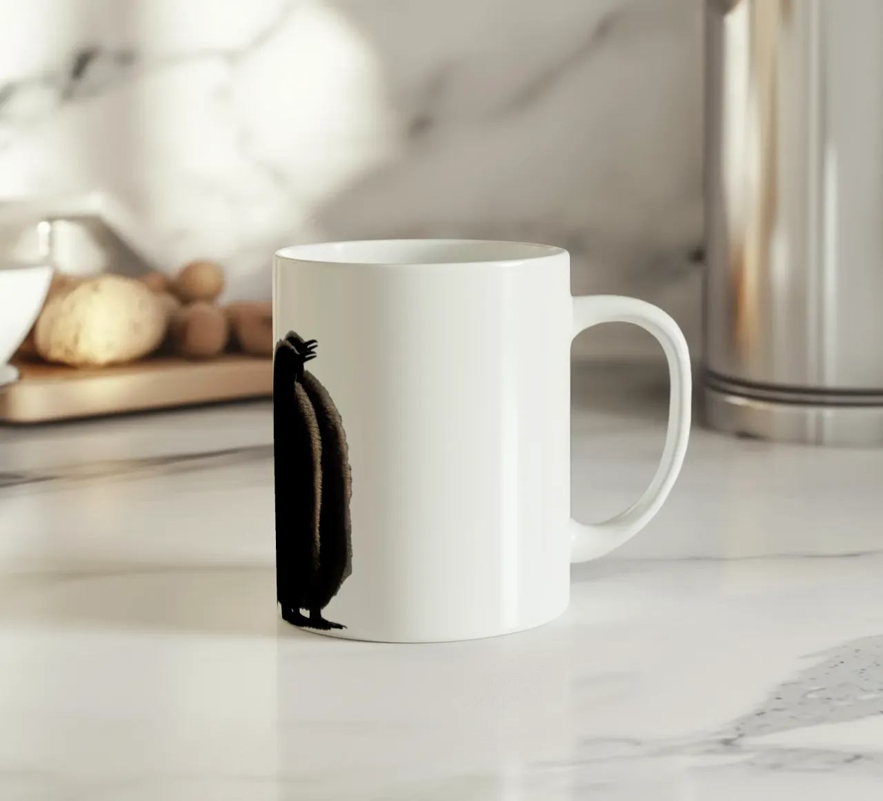 Soffici cuccioli di pinguino nell'Antartide tazza in ceramica da DiveDuke