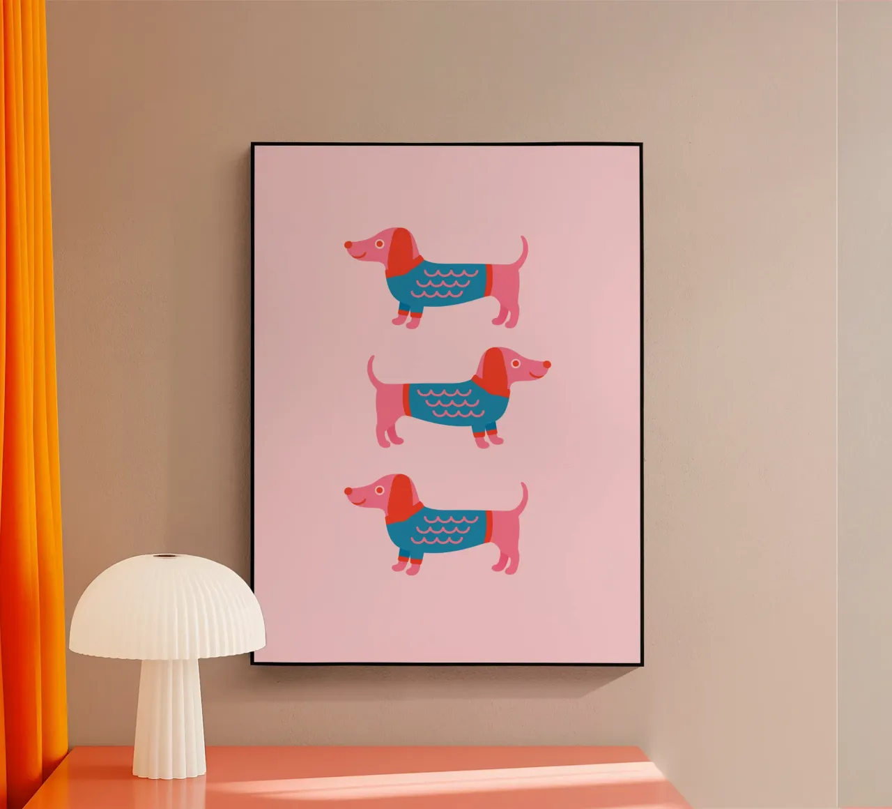 Dackel im Pullover acrylic glass by Made in Bavaria