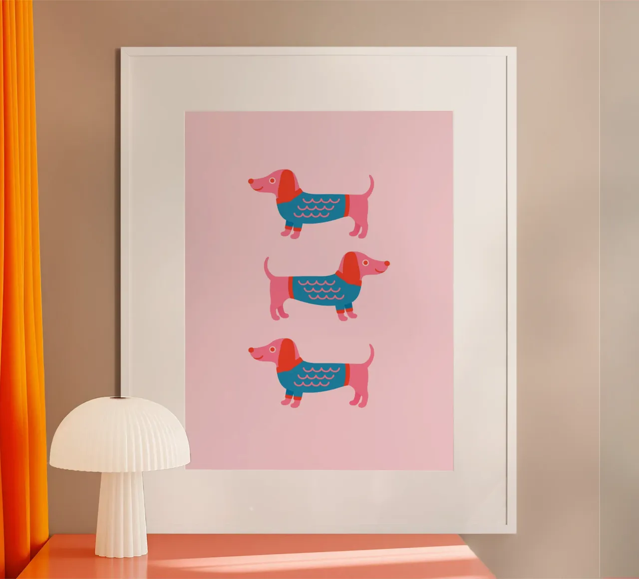 Dackel im Pullover poster by Made in Bavaria