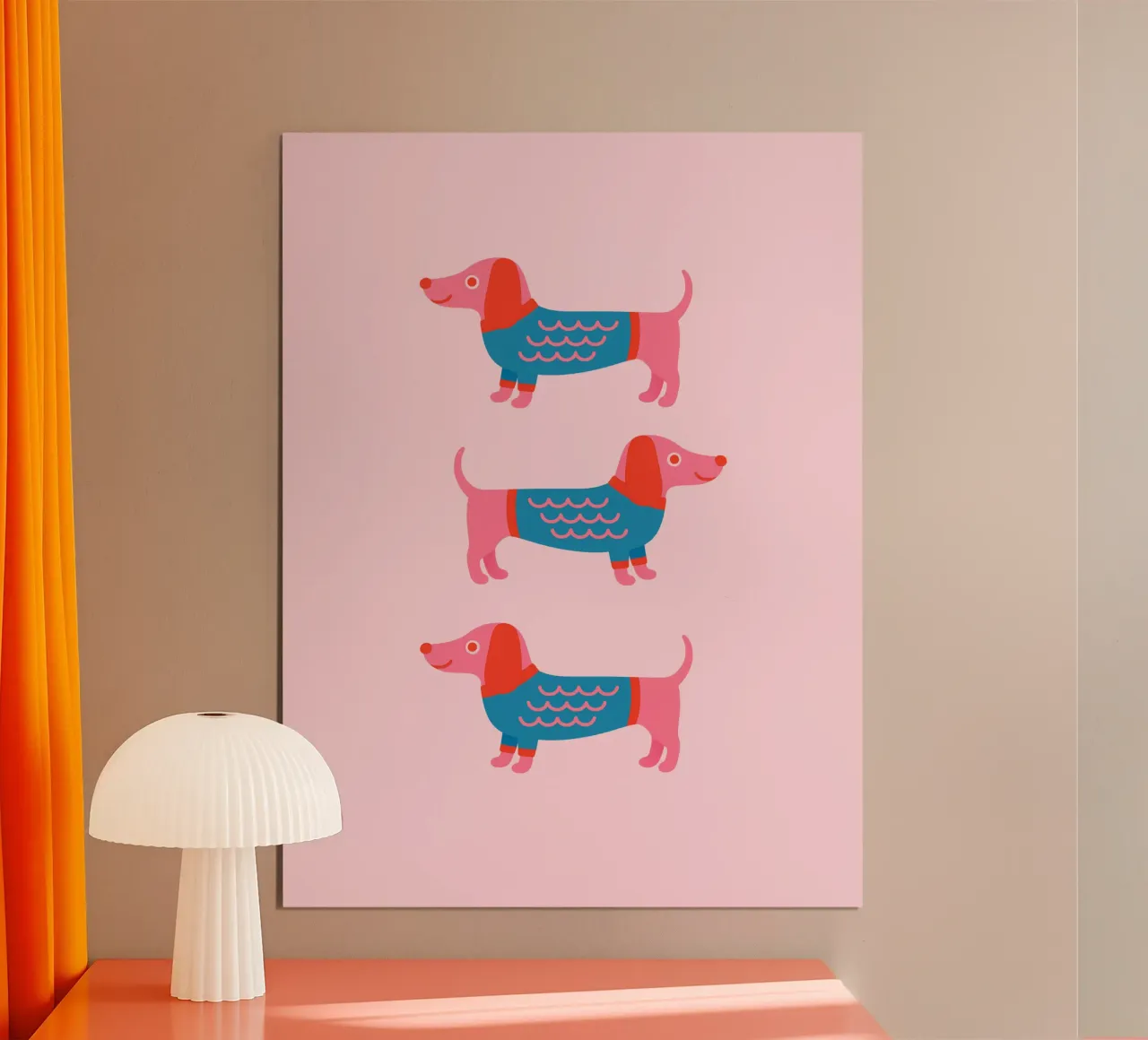 Dackel im Pullover poster by Made in Bavaria