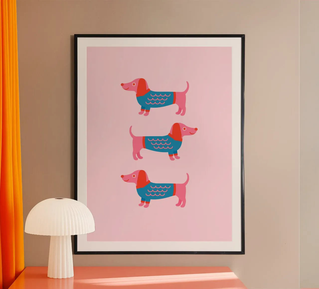 Dackel im Pullover poster by Made in Bavaria