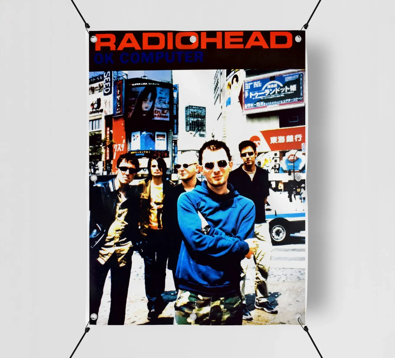 Uk Computer Radiohead Tour telo in pvc da dumbbilget
