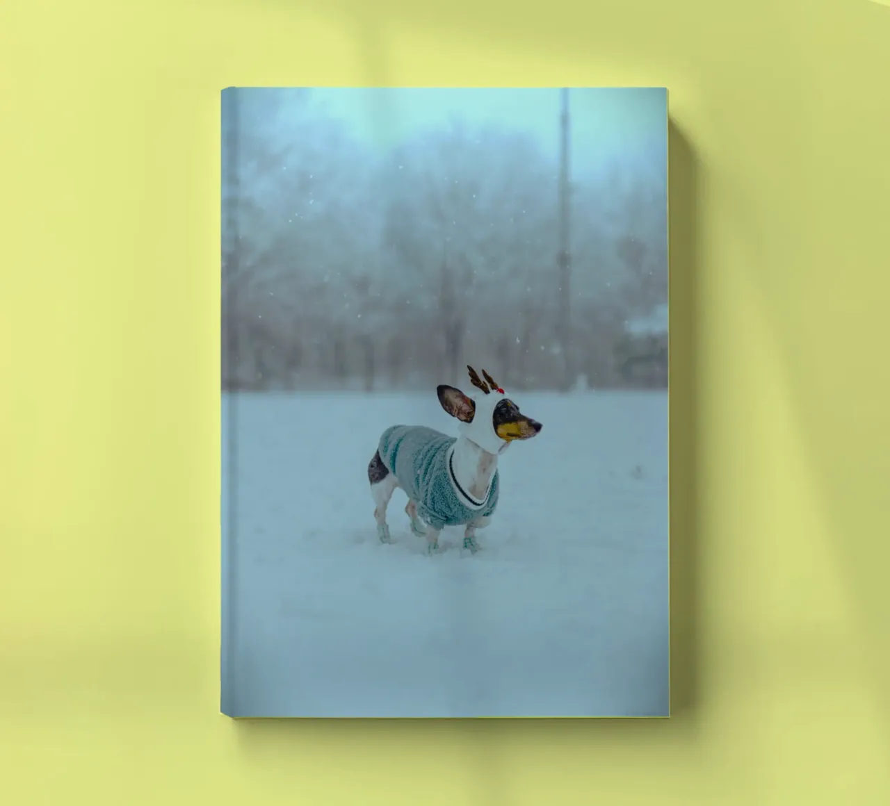 Every step on the snow brings warmth in the middle of winter notebook by Nature's Palette