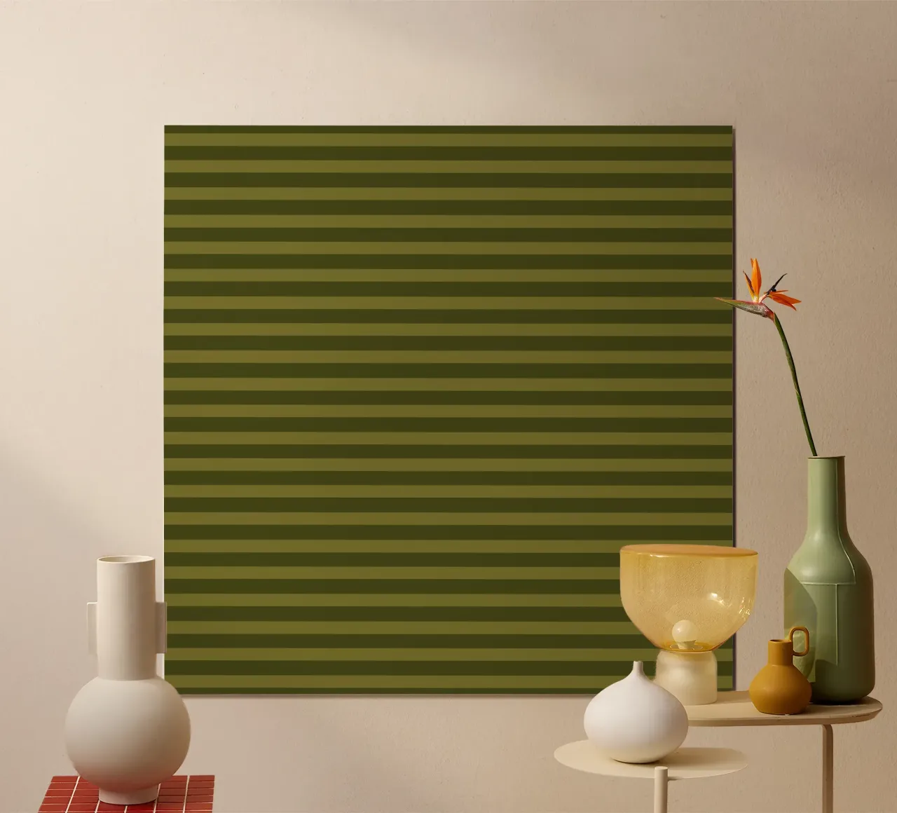 Olive Green Horizontals carta hahnemühle da TijanaArtStudio88