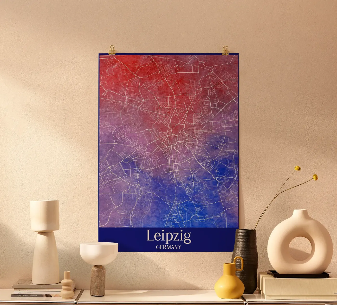 Leipzig GERMANY poster van WorldPrint